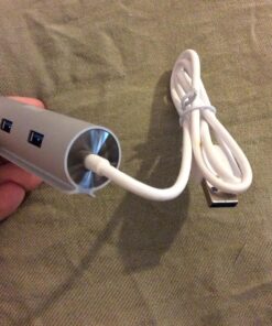 Artix USB 3.0 4-Port Hub with 2-Foot USB 3.0 Cable - Silver (4-Port Aluminum Hub) 34 815HHazwNL