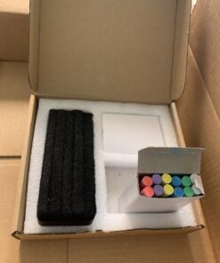 Amazon Basics Dustless Chalk with Eraser, Assorted, 24 Pack 24 Count (Pack of 1) 30 815IritHzTL