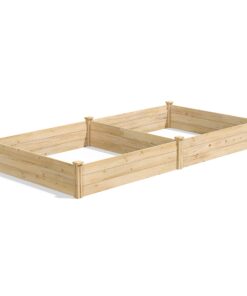 Greenes Fence Best Value Cedar Raised Garden Bed, 4' x 8' x 10.5" - Made in USA with North American Cedar 48" W x 96" L x 10.5" H 21 815JkxDuuJL