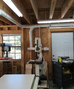 POWERTEC 70143 4" x 20' PVC Dust Collection Hose for Dust Collector for Woodworking and Shop Vacuum, 4 Inch Dust Collector Hose for Dust Collection Fittings, Clear 4" x 20' 28 815KFQa2CqL