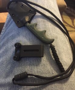 COLUMBIA RIVER KNIFE & TOOL CRKT Minimalist Tanto Neck Knife: Compact Fixed Blade Knife, Folts Utility Knife with Bead Blast Blade, Resin Infused Fiber Handle, and Sheath 2386 35 815KSWjq6L 1