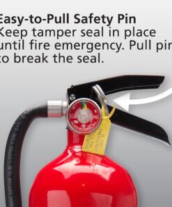 Kidde Pro 210 2A:10-B:C Fire Extinguisher, Rechargeable, Multi-Purpose for Home & Office, 4 lbs., Mounting Bracket Included , Red 1 Pack 39 815KV1txmGL 2