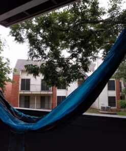 Kootek Camping Hammock Double & Single Portable Hammocks Camping Accessories for Outdoor, Indoor, Backpacking, Travel, Beach, Backyard, Patio, Hiking Grey & Sky Blue Large 34 815L6JG4BQL