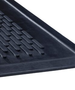 Guardian - MLL14030500 Clean Step Scraper Outdoor Floor Mat, Natural Rubber, 3'x5', Black, Ideal for any outside entryway, Scrapes Shoes Clean of Dirt and Grime "3' x 5'" Geometric 12 815MZeSnGML