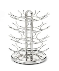 Nifty Vertuoline Coffee Pod Carousel – Nickel Chrome Finish, 28 Pod Capsule Holder, Spins 360-Degrees, Lazy Susan Platform, Home or Office Kitchen Counter Organizer 21 815NOxnqzAL