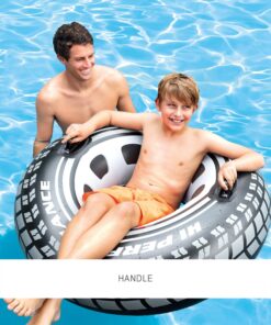 Alternative view of INTEX 56268EP Inflatable Monster Truck Tube: Heavy Duty Grab Handles – 2 Air Chambers – 45" Diameter – 220lb Weight Capacity