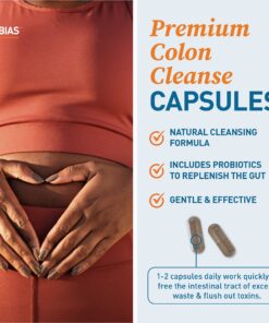 Dr. Tobias Colon 14 Day Cleanse, Advanced Gut Cleanse Detox for Women & Men with Cascara Sagrada, Psyllium Husk & Senna Leaf, Non-GMO Colon Cleanse, 28 Capsules (1-2 Daily) 28 Count (Pack of 1) 29 815P3N qm2L