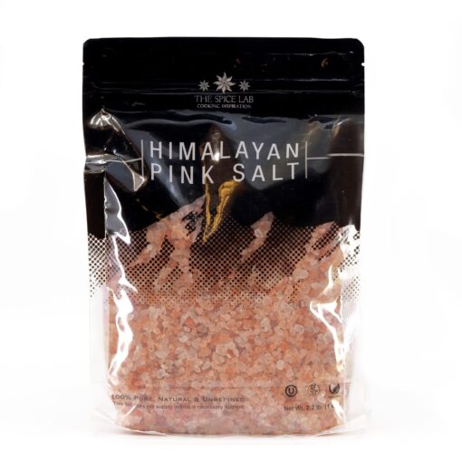 The Spice Lab Himalayan Salt - Coarse 2.2 Lb / 1 Kilo - Pink Himalayan Salt is Nutrient and Mineral Dense for Health - Gourmet Pure Crystal - Kosher & Natural Certified 2.2 Pound (Pack of 1)