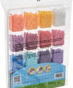 Perler Beads Fun Colors Fuse Beads and Storage Tray For Kids Crafts, 4000 pcs 1-Pack 10 815PtvNWA3L