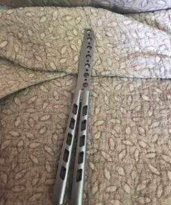 WodsWod Butterfly Knife Trainer, Practice Training Butterfly Knife Tool, Balisong Trainer Unsharpened Blade 15 815R6QnueqL