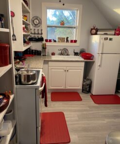 Sweet Home Collection Memory Foam Anti Fatigue Kitchen Floor Mat Rug, Diamond Red, 30" x 18" 11 815RucZLJL