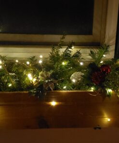 2 Pack 100 LED 8 Modes Copper Wire Waterproof Solar Fairy String Lights,Warm White 2 Pack-100 LED 31 815SCGPK0xL