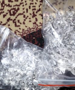 Crystal Acrylic Gems Bead Garland Strands, KinHom 16 Feet Hanging Clear 14mm Daimond Beads Chain Garlands for Manzanita Tree Centerpiece, Chandelier Bead Lamp Chain, Christmas/Wedding Party Decoration Stainless Steel 16 ft, Diameter 14 mm 31 815SE1rVqVL