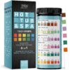 Hot Tub and Pool Test Strips - 6in1 Quick & Accurate Hot Tub, Spa, Pool Test Strips - 100 Water Test Strips, Water Test Kit with E-Book - Test Chlorine, Bromine, pH, Hardness, Alkalinity - JNW Direct