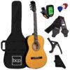 Best Choice Products 38in Beginner All Wood Acoustic Guitar Starter Kit w/Gig Bag, Digital Tuner, 6 Celluloid Picks, Nylon Strings, Capo, Cloth, Strap w/Pick Holder - Natural 14 815TKjg4IzL