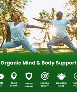 Organic Lions Mane Mushroom Supplement (2 Month Supply - 120 Count) Mental Clarity, Memory & Focus Supplement | Vegan Cordyceps & Reishi Mushroom Capsules | Supports Immune System & Brain Health 9 815TQ2cXvsL