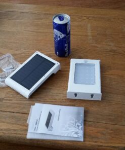 InnoGear Solar Gutter Lights, 24 LEDs Solar Motion Sensor Lights IP65 Waterproof Solar Outdoor Lights Solar Wall Lights Security Lighting for Yard Porch Patio, Pack of 4 48 815TQ8l6AdL