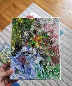 conda 8x10 inch Stretched Canvas for Painting, Pack of 10, 100% Cotton, 5/8 in Profile Blank Stretched Canvas Value Bulk Pack Art White Canvas for Acrylics, Oils Painting 41 815U5 zt60L