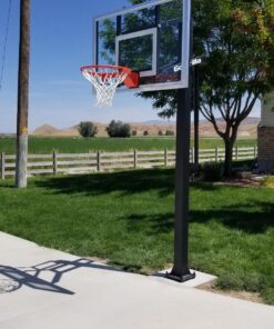 Goalrilla GS54 In Ground Basketball Hoop with Adjustable Height Backboard and Pro-Style, Breakaway Rim 20 815Uo40shL