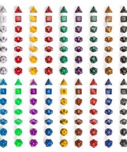 Alternative view of Yellow Mountain Imports Polyhedral Dice - Set of 126 Multi-Colored Dice for Role Playing Games (RPG), DND, MTG, and Other Dice Games