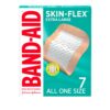 Band-Aid Brand Skin-Flex Adhesive Bandages for First Aid and Wound Care of Minor Cuts and Scrapes & Burns, Flexible Sterile Bandages for Fingers & Knees, Extra Large, All One Size, 7 ct 7 Count (Pack of 1)