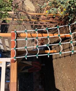 Safe Kidz Cargo Climbing Net, 100% Polyester Rope Ladder, 96" L x 30" W + Drill Bit & Instructions Regular 28 815ZCCALFUL