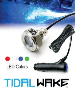 Tidal Wake Plug N' Play Underwater LED Boat Drain Plug Light, No Wiring Required No Holes to Drill, Add Ultra-Bright Underwater Lighting to Your Boat in 5 Minutes! 3 Years Warrant Red 15 815a0Fm3KvL