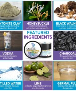 Diva Stuff Charcoal, Honeysuckle & Vodka | Spot Treatment for Cystic Acne | Blemish, Pimple & Hormonal Acne Treatment for Men, Women, Teens & Adults | Extra Strength, Fast Absorbing | 0.25 fl oz 3 815aBh5FBmL