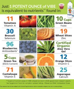 Eniva Health Vibe Liquid Multivitamins Mineral Supplements with Vitamins A, B12, C, D, E & Amino Acids | Fruits and Veggies Daily Supplement for Women & Men | Doctor Formulated | USA Made | 32 oz Fruit 32 Fl Oz (Pack of 1) 13 815dioKrNVL