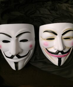 NEVLANTII V for Vendetta Guy Fawkes Mask Quality Anonymous Mask Halloween Costume Hackers Mask Cosplay Party Mask One Size 53 815dkH4heML