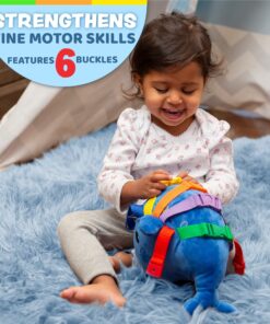 Alternative view of Buckle Toys - Blu Whale - Develop Motor Skills and Problem Solving - Counting and Color Recognition - Sensory Toddler Travel Toy