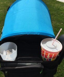 Ethan & Emma Universal Stroller Organizer - Elevate Your Experience w/Insulated Cup Holders, Diaper Storage, Secure Straps, Detachable Bag, Pockets for Phone, Keys, Toys. Smart Parenting Black 67 815eNqPQI8L