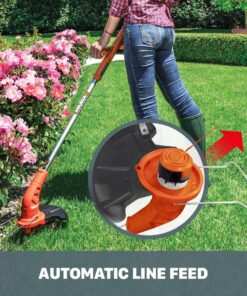 Worx String Trimmer Cordless & Edger 20V 10" - 12" Weed Trimmer PowerShare (Battery & Charger Included) WG154 23 815f5jbqnaL