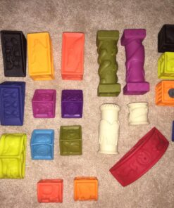 B. toys- Alphabetical Sort & Stack Developmental Baby Blocks- 26 soft blocks for kids & babys- Elemenosqueeze- 6 months + Baby Blocks Set 1 46 815g6Hv1wDL