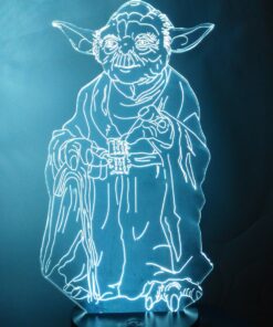 Master Yoda 3D Night Light LED Illusion Lamp Bedside Desk Table Lamp, Loveboat 7 Color Changing Lights with Acrylic Flat & ABS Base & USB Charger as Home Decor and A Best Gift Master Yoda 14 815h0fYyYrL