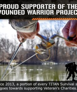 620 LB SurvivorCord Hank, Paracord 550 Type III, Military Grade, Heavy Duty Paracord with 3 Survival Strands, Cordage for Camping, with Survival Firestarter. Black (100 Ft) 100 Feet 34 815jeyBV8vL