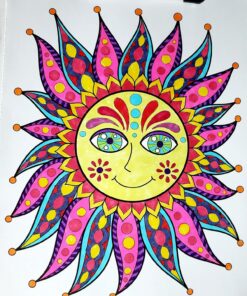 Fun & Funky Coloring Book Treasury: Designs to Energize and Inspire (Design Originals) 208 Pages with 96 Groovy One-Side-Only Designs on Extra-Thick Perforated Paper in a Handy Spiral Lay-Flat Binding 42 815l86QUZXL 2