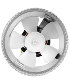 Alternative view of TerraBloom 4" (100mm) Inline Fan - 100 CFM, Metal Duct Fan, ETL Listed, Pre-Wired 6 FT Grounded Cord - Great For Grow Tent Exhaust and Intake, Register Booster For 4 Inch Ducts 4" Booster Fan (100 CFM)