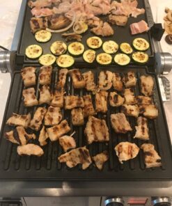 Breville BGR820XL Smart Grill, Electric Countertop Grill, Brushed Stainless Steel., 14" x 14" x 5 3/4" Adjustable,Grill 43 815pSC nEhL