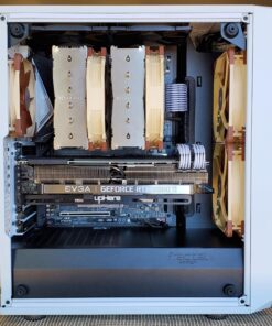 Fractal Design Meshify C - Compact Mid Tower Computer Case - Airflow/Cooling - 2X Fans Included - PSU Shroud - Modular Interior - Water-Cooling Ready - USB3.0 - Tempered Glass Side Panel - White TG 65 815q5oF5f2L