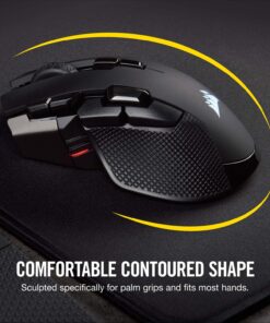 CORSAIR IRONCLAW WIRELESS RGB Rechargeable Gaming Mouse with Slipstream Technology - 18,000 DPI - 3-Zone RGB Multi-Color Backlighting - Black 36 815rweVyi4L