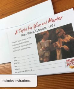 Alternative view of University Games Murder Mystery Party - A Taste for Wine & Murder, Multicolor (33202) A Taste for Wine and Murder