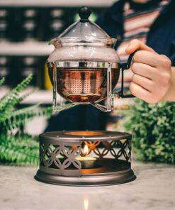 GROSCHE Cairo Premium Teapot Warmer with Tea lite Candle. for Glass teapot and Other heatproof Dish Warming use. 38 815vBefRUFL