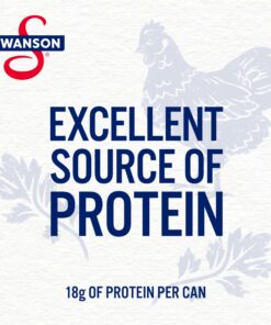 Swanson White Premium Chunk Canned Chicken Breast in Water, Fully Cooked Chicken, 4.5 OZ Can (Case of 24) Original 4.5 OZ Can (Case of 24) 9 815vG45gX3L