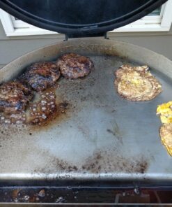 Little Griddle KQ-17-R Stainless Steel Outdoor BBQ Griddle, 17 x 14, For Charcoal Kettle and Kamado Grills, Fun to Use, Easy to Clean 44 815vOqww6KL