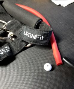 Resistance Bands Set (12 Piece) Includes Door Anchor, Ankle, Wrist Strap, Exercise Guide and Carrying Bag For Strengthening and Training (Pro Series) 34 815w woxMfL