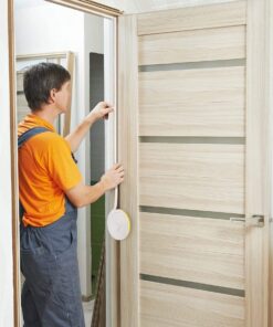 33Feet Long Weather Stripping for Door,Insulation Weatherproof Doors and Windows Seal Strip,Collision Avoidance Rubber Self-Adhesive Weatherstrip,(2 Rolls,16.5Ft/10m Each,White) 33Ft White 18 815wIIj5seL