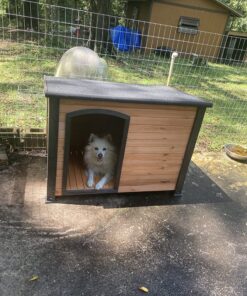PRECISION PET PRODUCTS Extreme Outback Log Cabin Dog House, Large, Natural Wood (7027013) Walnut/Dark Brown Extreme Outdoor Log Cabin 36 815y0SwsT6L