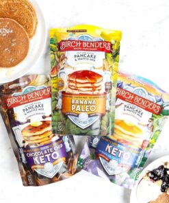 Keto Pancake & Waffle Mix by Birch Benders, High Protein, Gluten-free, Made with Almond, Just Add Water, 10 oz (Pack of 3) 10 Ounce (Pack of 3) 33 815yD1vL6zL