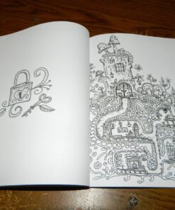 Secret Village - A Coloring Book Adventure: Beyond the Garden Gate, Beneath the Forest Floor, Among the Hollow Trees - A Mystery Endures! (Purse Sized ... & Inspirational for Ages 9 to Adult) 55 816 OnzrKJL 1